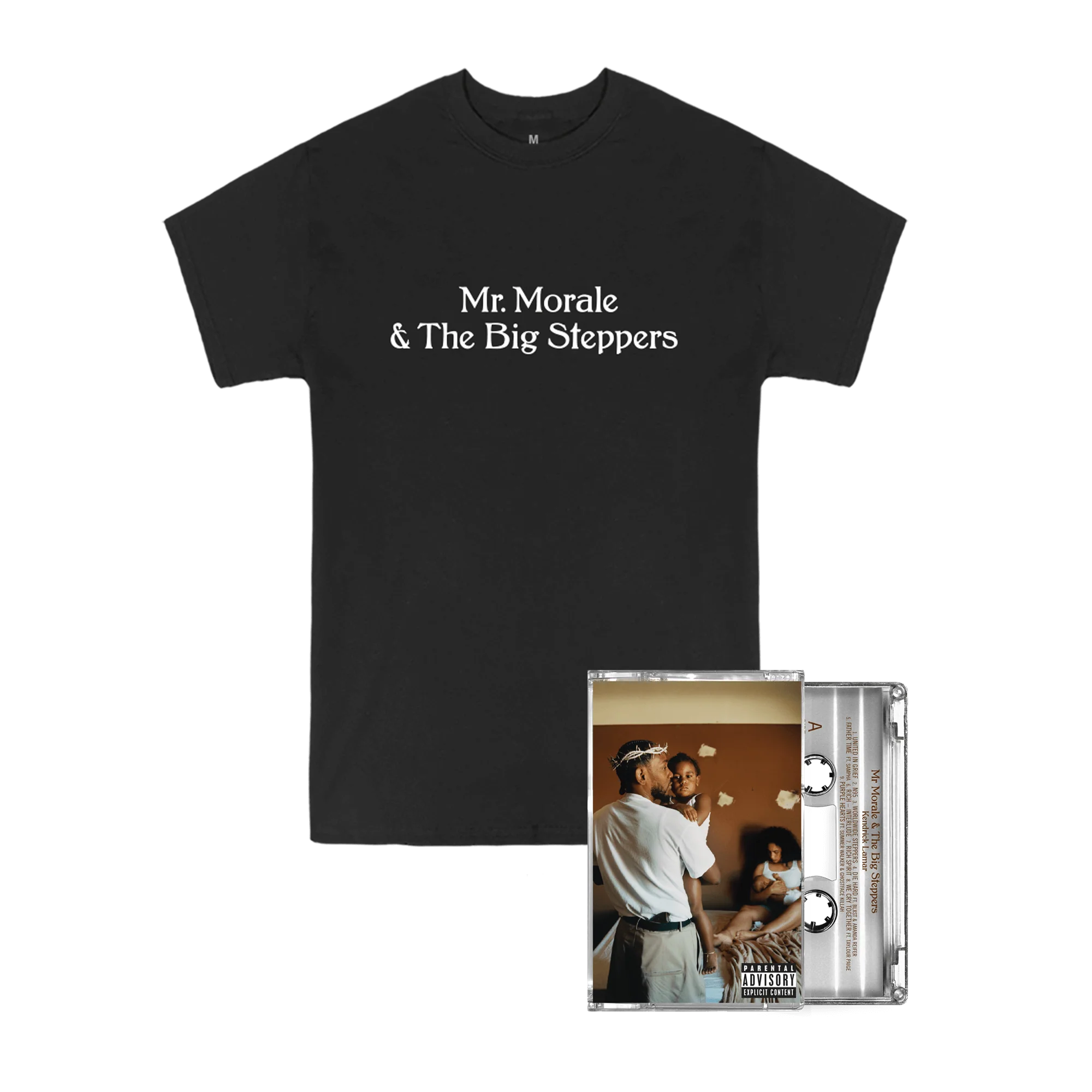 Mr. Morale & The Big Steppers Ltd Clear Cassette + Black Shirt
