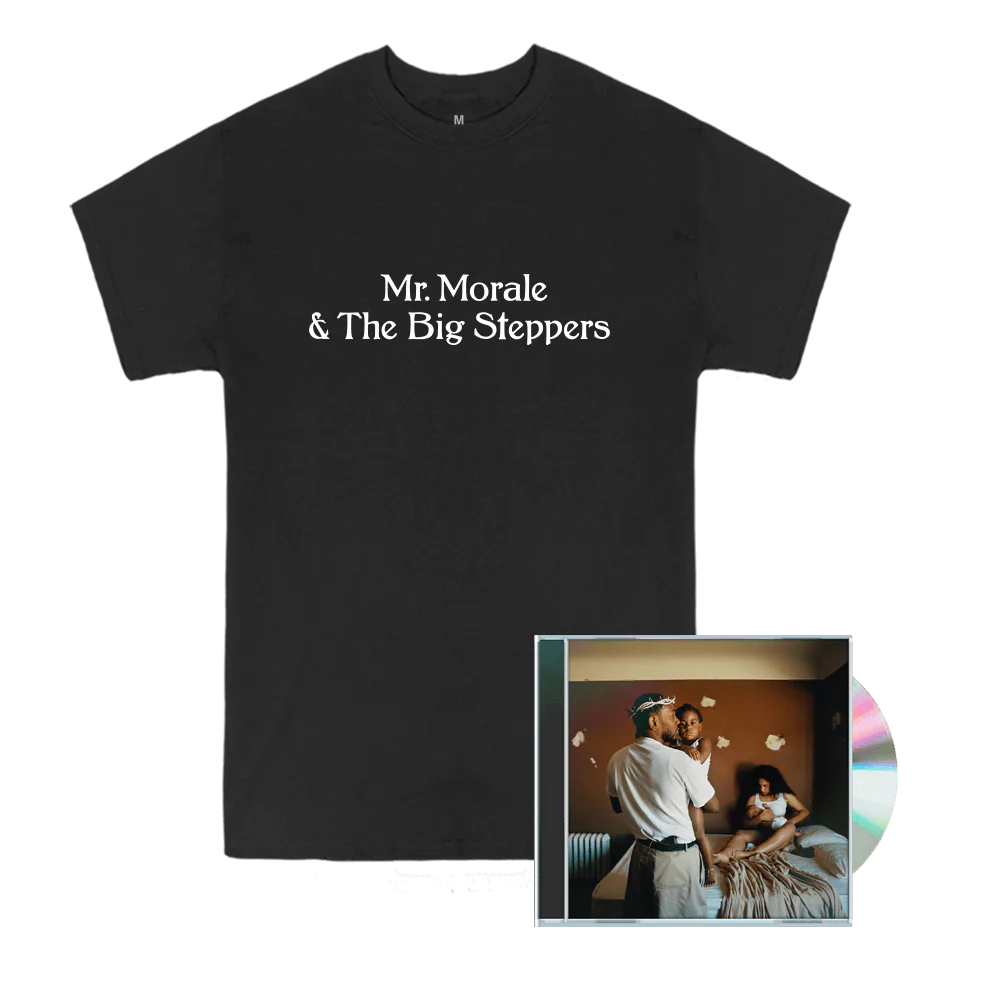 Mr. Morale & The Big Steppers CD + T-Shirt Bundle (Black)