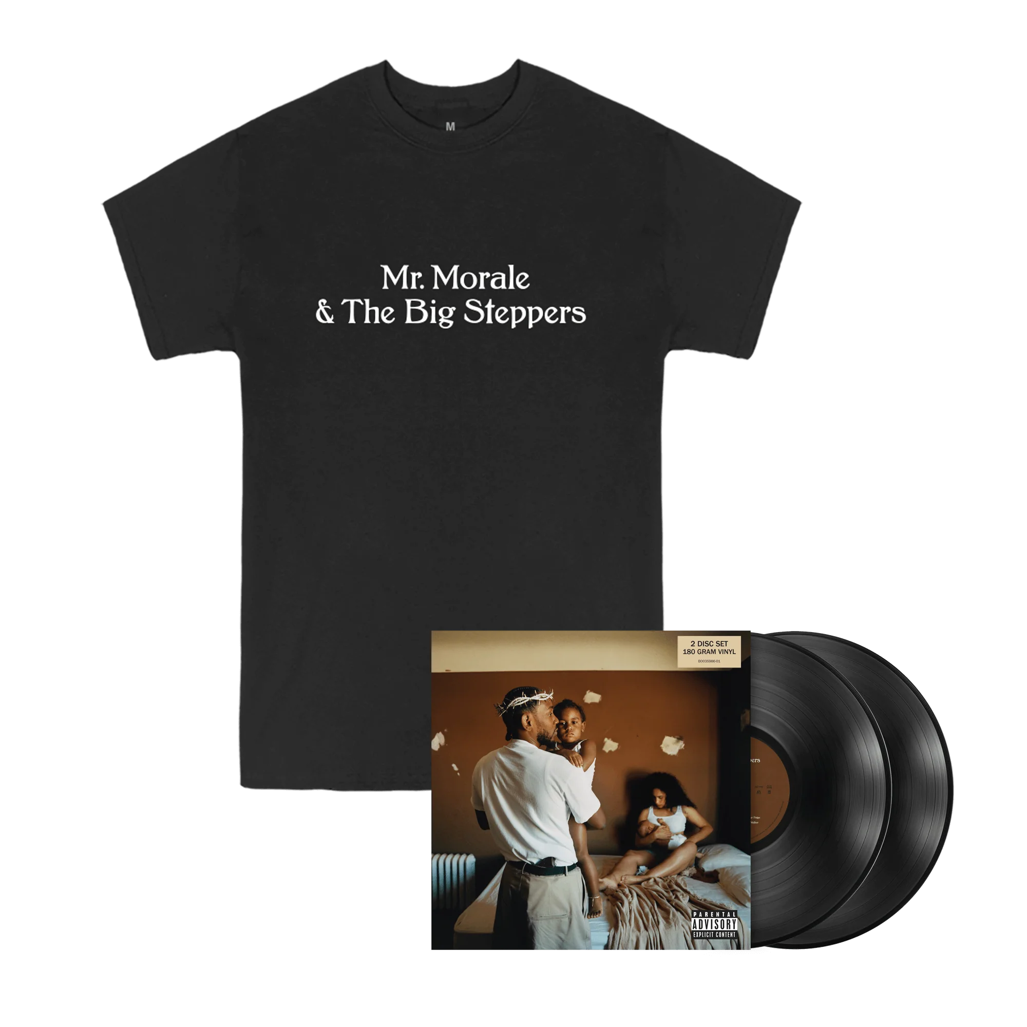 Mr. Morale & The Big Steppers Vinyl + Black Tee