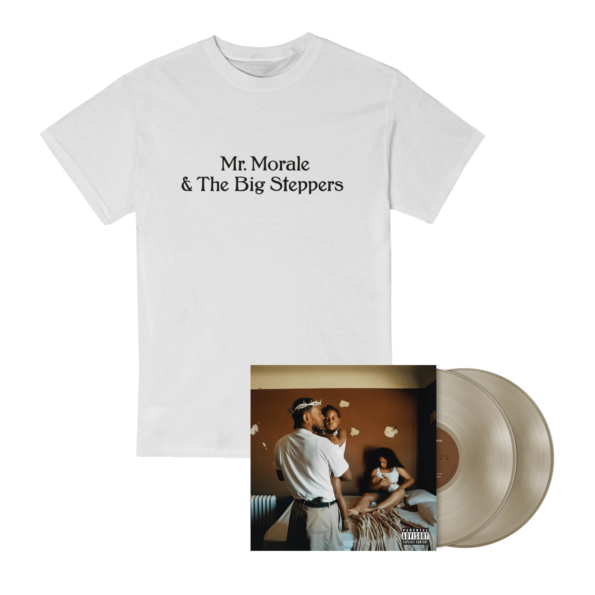 Mr. Morale & The Big Steppers Exclusive Vinyl + White Tee